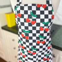 This Heart Shaped Cherry Print Apron Is All Retro