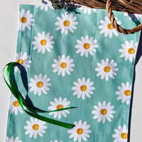 Green Daisy Cutlery, Make-Up or Craft Roll