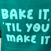Bake It 'til You Make It on This Gorgeous Green Apron!