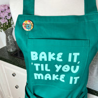 Bake It 'til You Make It on This Gorgeous Green Apron!