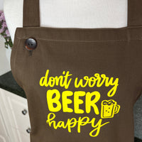 Don't Worry, BEER Happy - the ideal Apron For Any Home Brewer