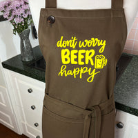 Don't Worry, BEER Happy - the ideal Apron For Any Home Brewer