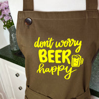 Don't Worry, BEER Happy - the ideal Apron For Any Home Brewer