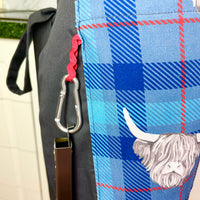 Highland Cows Make this Grey Apron Stand Out this Father's Day