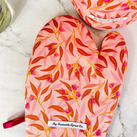 Gorgeous Gum Leaf and Floral Oven Mitts Make the Perfect Foodie Gift