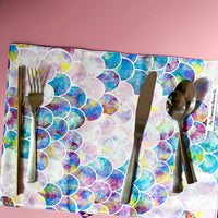 A Gorgeous Mermaid Print Roll - Perfect for Cutlery, Brushes, Pencils or Craft Supplies