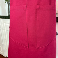 A Beautiful Dark Pink Apron with a Taylor Swift Twist