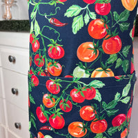 Tomatoes Cover this Adorable School Aged Child's Apron