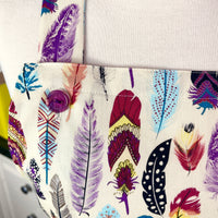 This Adult Sized Apron has a Fabulous Feather Pattern