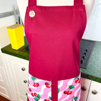 Cheery Cherry Pockets Bring Out the Fun Nature of This Bold Apron