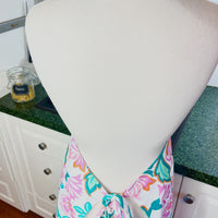 Teal and Pink Swirls Make this Adult Sized Apron an absolute Beauty