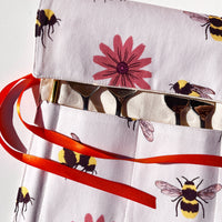 Super Handy Fabric Roll - Ideal for Cutlery, Make-Up Brushes, Anything!