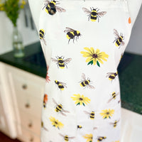 Big Bees and Flowers Make this Apron Especially Beautiful