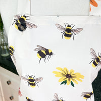 Big Bees and Flowers Make this Apron Especially Beautiful