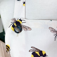 Big Bees and Flowers Make this Apron Especially Beautiful