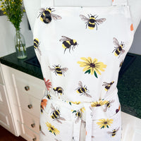 Big Bees and Flowers Make this Apron Especially Beautiful