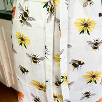 Big Bees and Flowers Make this Apron Especially Beautiful
