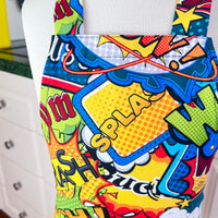 Comic Book Patterned Toddler's Apron