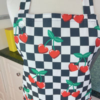 This Heart Shaped Cherry Print Apron Is All Retro