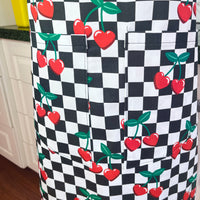 This Heart Shaped Cherry Print Apron Is All Retro