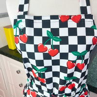This Heart Shaped Cherry Print Apron Is All Retro
