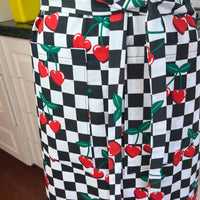 This Heart Shaped Cherry Print Apron Is All Retro