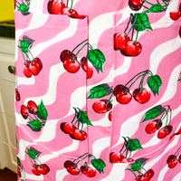 Retro Cherry Apron Perfect for Any Funky Foodie