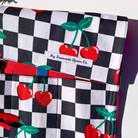 Cherry Cutlery, Make-Up or Craft Roll - Perfect for Camping, Shopping, Travelling