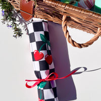 Cherry Cutlery, Make-Up or Craft Roll - Perfect for Camping, Shopping, Travelling