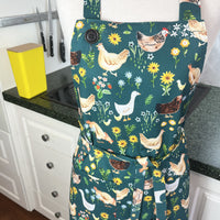 Chickens Cover this Beautiful, Country Style Apron