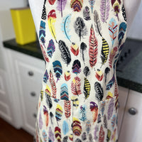This Fabulously Colourful Feather Apron is Ideal for a Teenager or Petite Adult