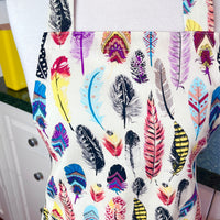 This Fabulously Colourful Feather Apron is Ideal for a Teenager or Petite Adult