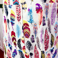 This Fabulously Colourful Feather Apron is Ideal for a Teenager or Petite Adult