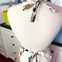 This Fabulously Colourful Feather Apron is Ideal for a Teenager or Petite Adult