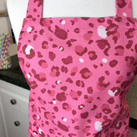 Hot Pink Leopard Print Has This Teen or Petite Adult Apron Standout from the Crowd