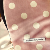 Pink and Cream Polka Dots Make a Gorgeous Oven Mitt Pattern