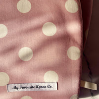 Pink and Cream Polka Dots Make a Gorgeous Oven Mitt Pattern