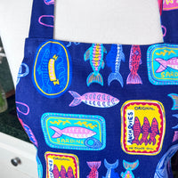Mediterranean Inspired Teen or Petite Adult Sized Apron