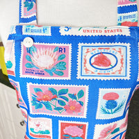 Lots of Vintage Stamps Make This Apron a Retro Delight