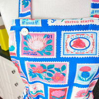 Lots of Vintage Stamps Make This Apron a Retro Delight