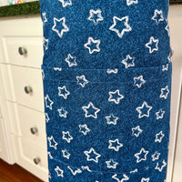 A Denim Blue and Starry Apron for Your Favourite School Aged Kiddo