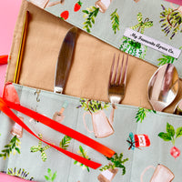 Gorgeous Gardening Patterned Cutlery Roll