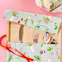 Gorgeous Gardening Patterned Cutlery Roll
