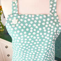 Mint Green Polka Dot Apron