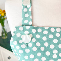 Mint Green Polka Dot Apron