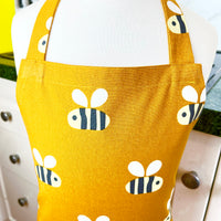 Beautiful Big Bee Apron for a School Aged Child
