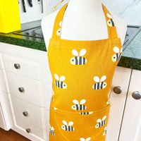Beautiful Big Bee Apron for a School Aged Child