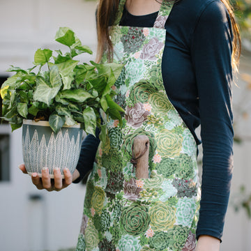 Cute Cactus Patterned Apron - Ideal for Any Petite Adult or Teenager