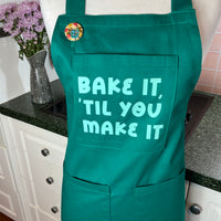 Bake It 'til You Make It on This Gorgeous Green Apron!