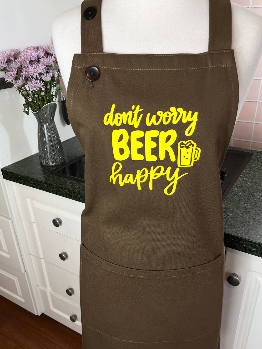 Don't Worry, BEER Happy - the ideal Apron For Any Home Brewer